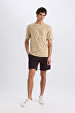 Regular Fit Düz Paça Basic Düz Şort