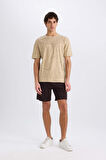 Regular Fit Düz Paça Basic Düz Şort