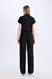 DeFacto Wide Leg Klasik Kumaş Pantolon Basic Düz Geniş Bol Paça Çift Cepli Yüksek Bel Standart Boy D4360AX25SPBK27