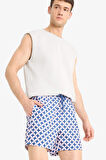 DeFacto Desenli File Astarlı Kısa Boy Deniz Şortu E1029AX25HSPN155