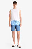 DeFacto Regular Fit Renk Bloklu File Astarlı Diz Üstü Deniz Şortu Z8108AZ25HSBE303