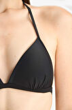 DeFacto Regular Fit Üçgen Bikini Üstü-Fall in Love E1692AX25SMBK81