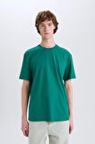 DeFacto New Regular Fit Bisiklet Yaka Basic Düz %100 Pamuk Kısa Kollu Tişört V7699AZ25SPGN759