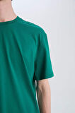 DeFacto New Regular Fit Bisiklet Yaka Basic Düz %100 Pamuk Kısa Kollu Tişört V7699AZ25SPGN759