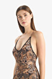 Regular Fit Leopar Desenli Mayo-Fall in Love
