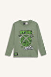 DeFacto Erkek Çocuk Xbox Pijama Takımı Bisiklet Yaka Uzun Kollu Üst Beli Lastikli Uzun Alt D8445A824WNGN425
