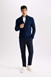 DeFacto Twill Chino Kumaş Pantolon Slim Fit Dar Kesim Dar Paça Basic Düz Cepli B2091AX24AUNV64