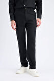 DeFacto %100 Keten Relax Fit Rahat Kesim Düz Paça Yazlık Pantolon C1117AX25SPBK81