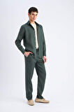 DeFacto %100 Keten Relax Fit Rahat Kesim Düz Paça Yazlık Pantolon C1117AX25SPKH498