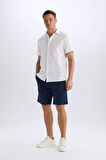 %100 Pamuk Regular Fit Gabardin Bermuda Şort