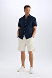 %100 Pamuk Regular Fit Gabardin Bermuda Şort