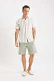 DeFacto %100 Pamuk Regular Fit Gabardin Bermuda Şort C7684AX25SPGN931