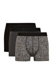 DeFacto Regular Fit 3'lü Boxer E0125AX24AUBK81