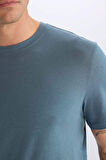 DeFacto New Regular Fit Bisiklet Yaka Basic Düz %100 Pamuk Kısa Kollu Tişört V7699AZ25SPBE576