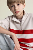 DeFacto Erkek Çocuk Oversize Geniş Kalıp Balıkçı Yaka Sweatshirt D7403A825SPBG74