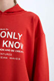DeFacto Erkek Çocuk Oversize Geniş Kalıp Kapüşonlu Baskılı Sweatshirt D7399A825SPRD65