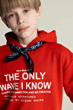 DeFacto Erkek Çocuk Oversize Geniş Kalıp Kapüşonlu Baskılı Sweatshirt D7399A825SPRD65