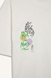 DeFacto %100 Pamuk Rick and Morty Comfort Regular Fit Rahat Kalıp Bisiklet Yaka Sırt Baskılı Kısa Kollu Tişört B5369AX25SPER105