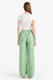 Wide Leg Baskılı Pantolon