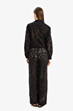  Dantelli Esnek Belli Beyaz Plaj Pantolonu-Fall in Love