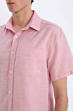 DeFacto Modern Fit Yazlık Polo Yaka Basic Düz Kısa Kollu Gömlek E5077AX25SMRD92