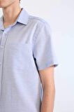 Modern Fit Polo Yaka Basic Düz Kısa Kollu Gömlek