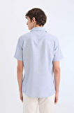 DeFacto Modern Fit Yazlık Polo Yaka Basic Düz Kısa Kollu Gömlek E5077AX25SMIN100