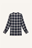 DeFacto Coool Oversize Geniş Kalıp Kareli Flanel Uzun Kollu Gömlek E4593AX25SPNV241