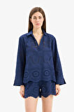 DeFacto Regular Fit Brode Plaj Gömleği-Fall in Love E0598AX25SMNV241