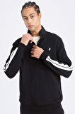 DeFactoFit Standart Fit Dik Yaka Fermuarlı Sporcu Sweatshirt D1953AX24AUBK81