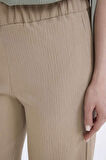 Bürümcük Pantolon Wide Leg Geniş Bol Paça Esnek Belli