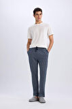 Regular Fit Desenli Cepli Pijama Altı