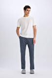 Regular Fit Desenli Cepli Pijama Altı
