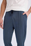 Regular Fit Desenli Cepli Pijama Altı