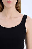 DeFacto Slim Fit Dar Kesim Basic Düz Bisiklet Yaka Fitilli Kaşkorse Atlet E5540AX25SMBK81