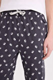 Regular Fit Desenli Cepli Pijama Altı