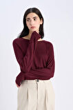 Regular Fit Bisiklet Yaka Basic Düz Triko Kazak