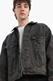 DeFacto Oversize Geniş Kalıp Mevsimlik Baharlık Jean Ceket E5470AX25SPNM36