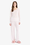 DeFacto Pijama Takımı Uzun Kollu Üst Uzun Altı-Fall in Love D8457AX25SPER98