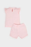 Kız Bebek Pijama Takımı Kısa Kollu Penye Üst Beli Lastikli Şort