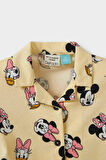 DeFacto Kız Bebek Disney Mickey & Minnie Pijama Takımı Kısa Kollu Penye Pijama Üstü Esnek Belli Şort Pijama Altı E4652A525HSYL498