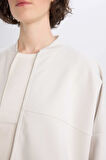 DeFacto Relax Fit Hakim Yaka Basic Düz Fermuarlı Soft Touch Sweatshirt E5817AX25SPBG350