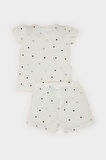 DeFacto Kız Bebek 101 Dalmatians Pijama Takımı Kısa Kollu Penye Üst Beli Lastikli Şort E4616A525SMWT47