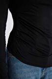 DeFacto Slim Fit Dar Kesim Bisiklet Yaka Basic Düz Soft Touch Uzun Kollu Tişört E5884AX25SPBK81