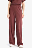 	Wide Leg Basic Düz Geniş Paça Premium Pantolon