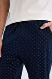Regular Fit Baskılı Cepli Pijama Altı