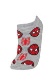 Erkek Çocuk Marvel Spiderman 3'lü Pamuklu Patik Çorap