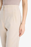 DeFacto Carrot Fit Crop Kumaş Pantolon Fermuarlı Yüksek Bel Dar Paça C2466AX25SPBG737