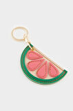 Kadın Pembe Limon Motifli Charm Anahtarlık