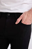 DeFacto Carlo Skinny Fit Solmayan Renk Ekstra Dar Kalıp Normal Bel Ekstra Dar Paça Siyah Jean Pantolon R8763AZ25SPNM40